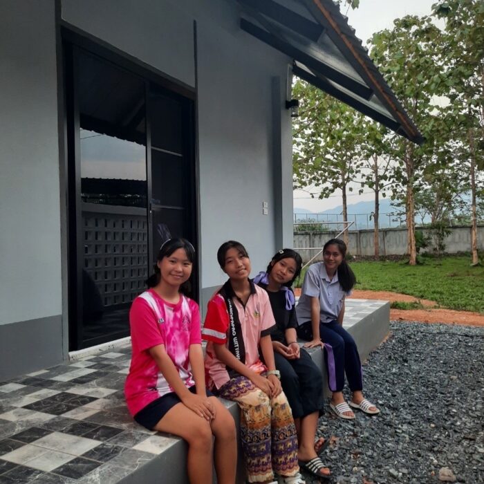 In Front of New Girls' Home Cottage